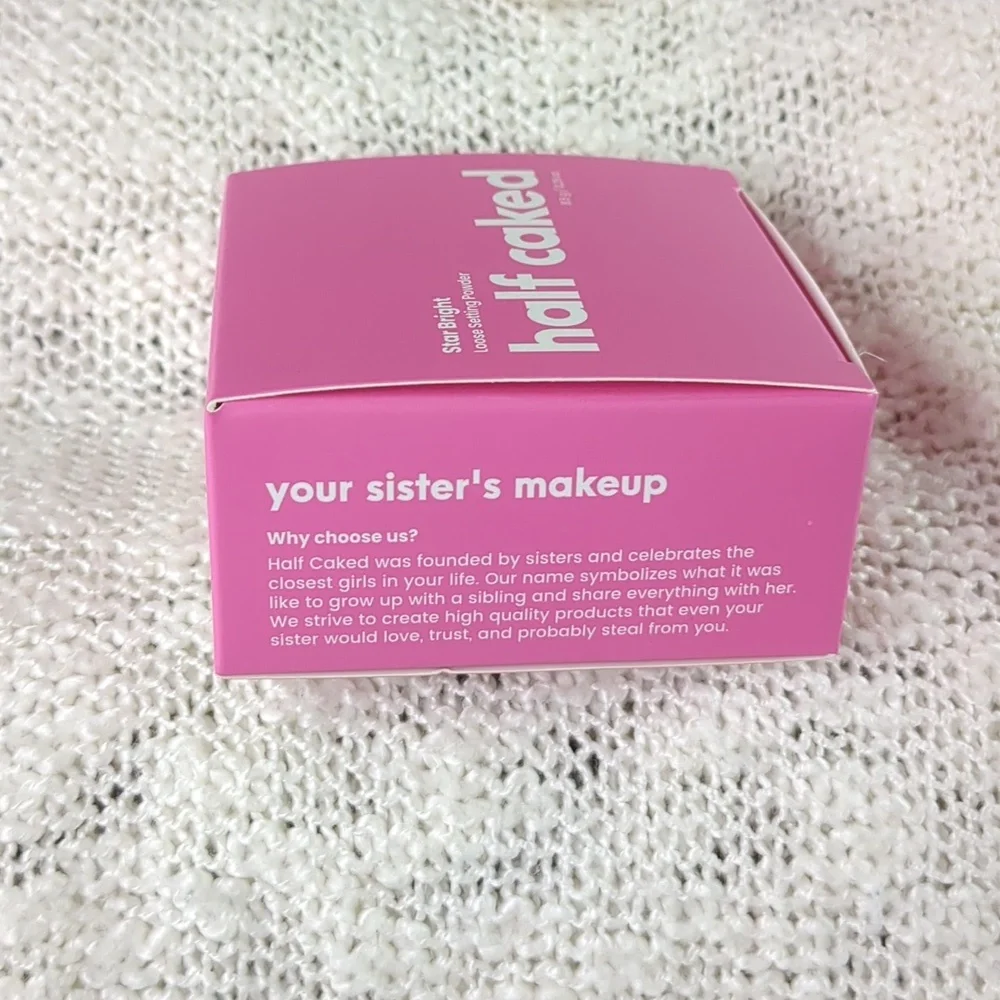 Half Caked Star Bright Loose Setting Powder in Pink, 8.5g/0.29oz